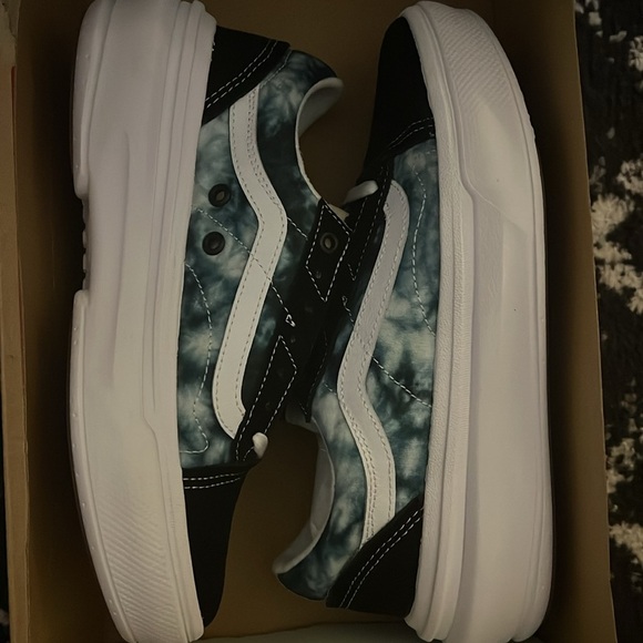 NEW Vans Old Skool Over Tie Dye Blue Black Platform Women’s Size 9.5 - Picture 7 of 8